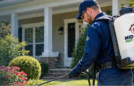 Professional pest control technician